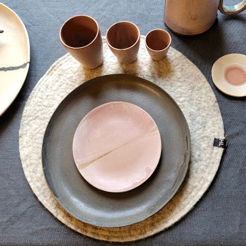 Sets de table ou napperons en feutre de laine