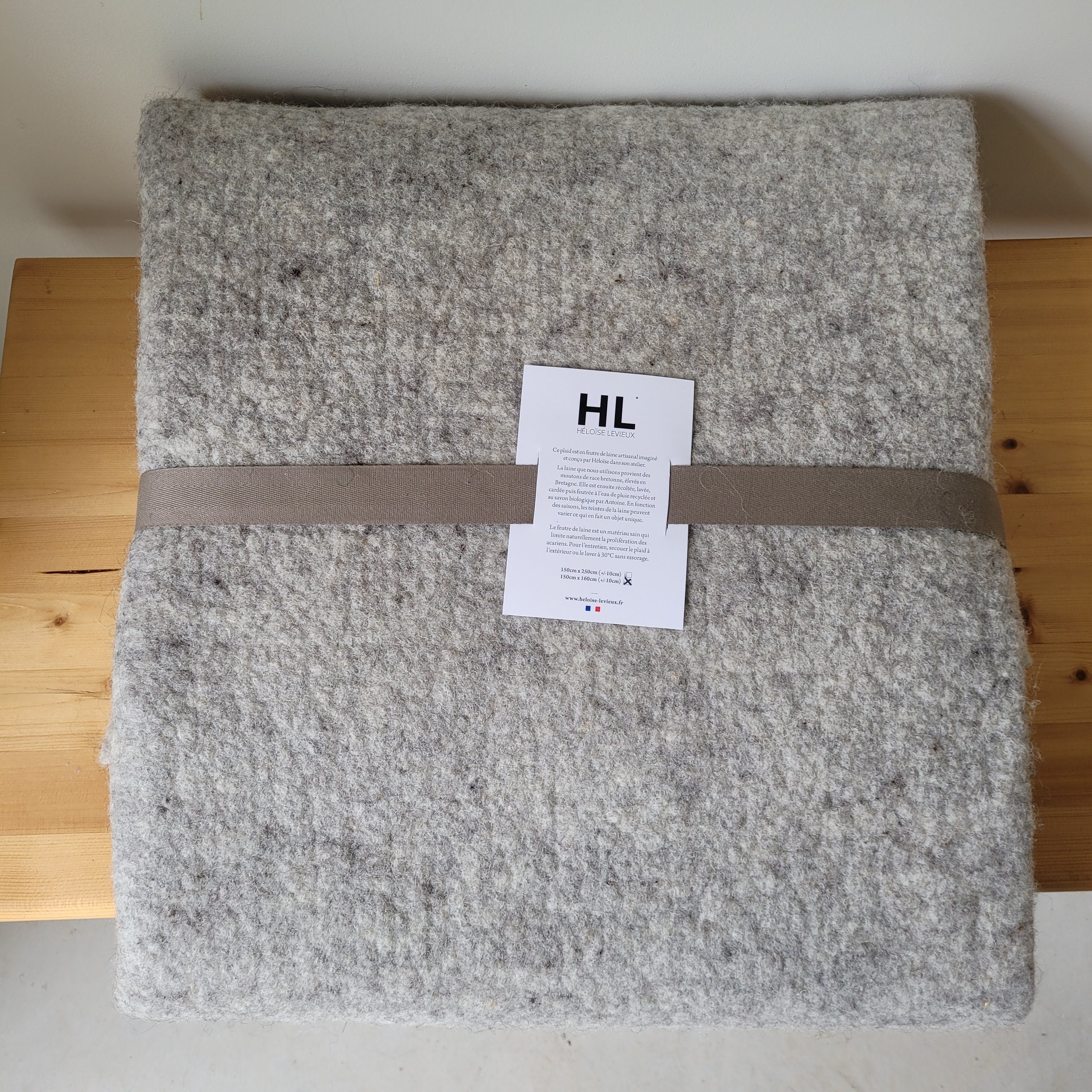 Plaid en feutre de laine
