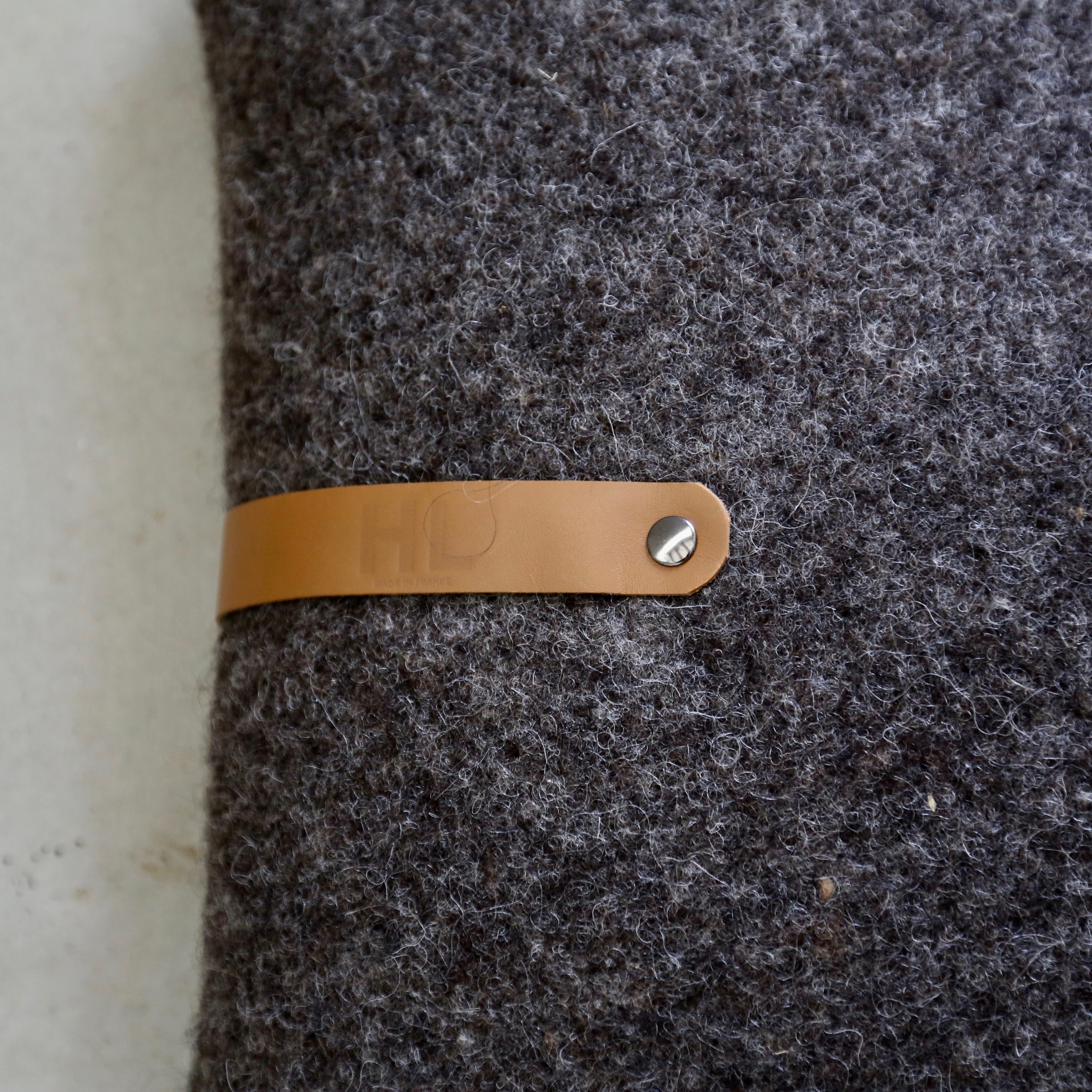 Coussins feutre de laine rectangles