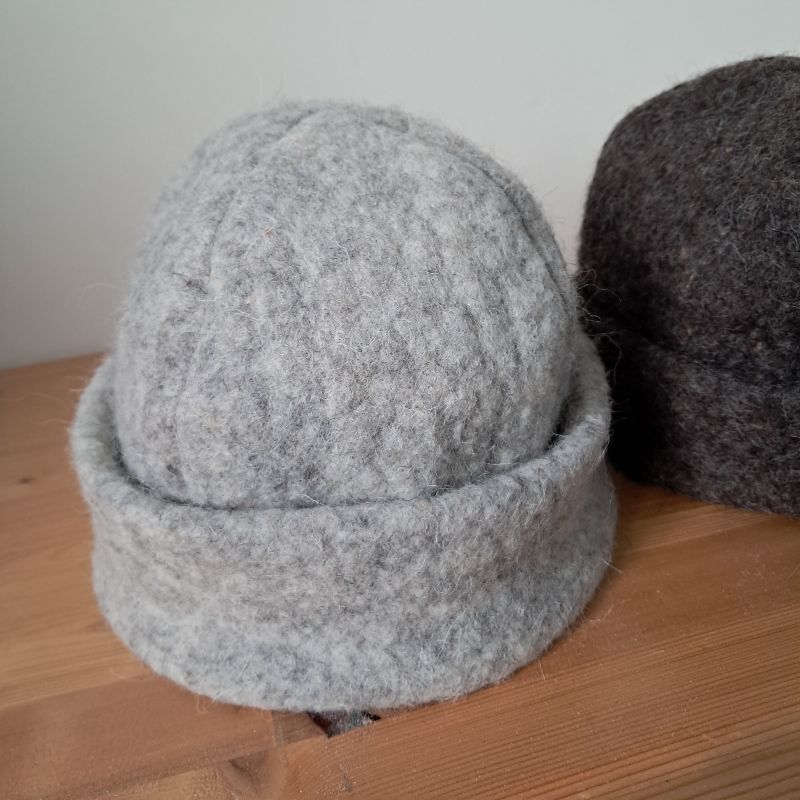 Nouveau bonnet "Doudou" en feutre de laine doublé