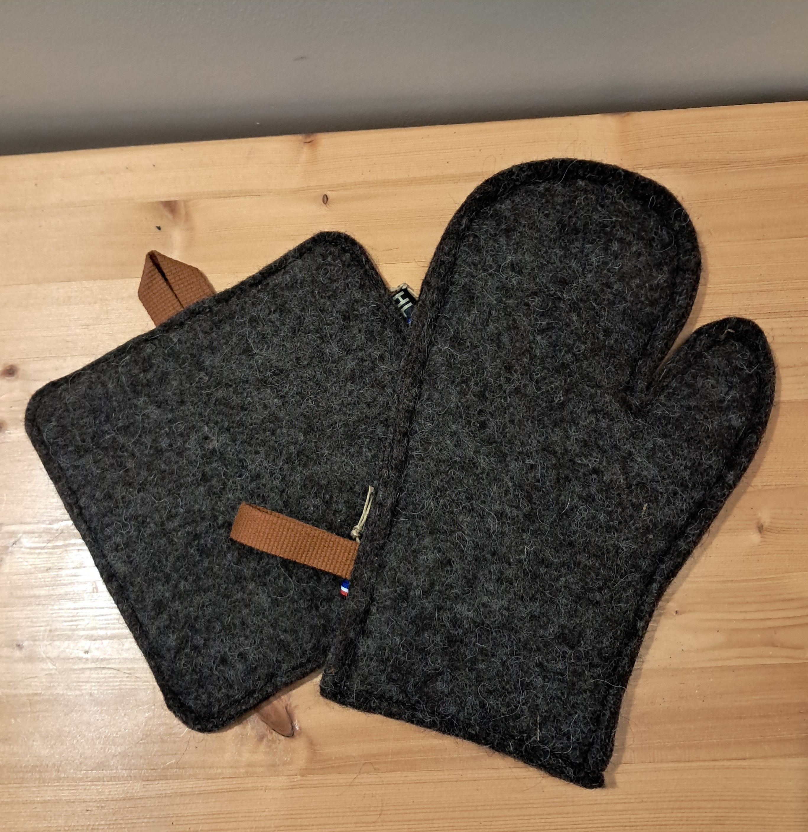 Ensemble de cuisine en feutre de laine