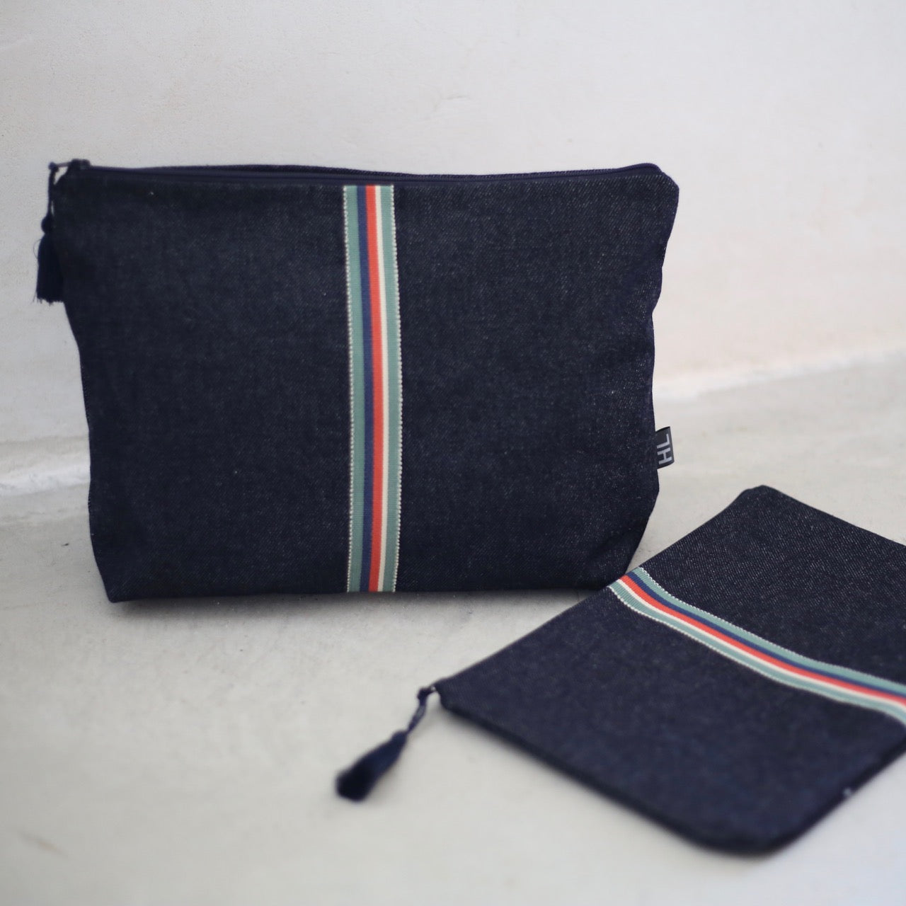 Grande trousse de toilette en lin