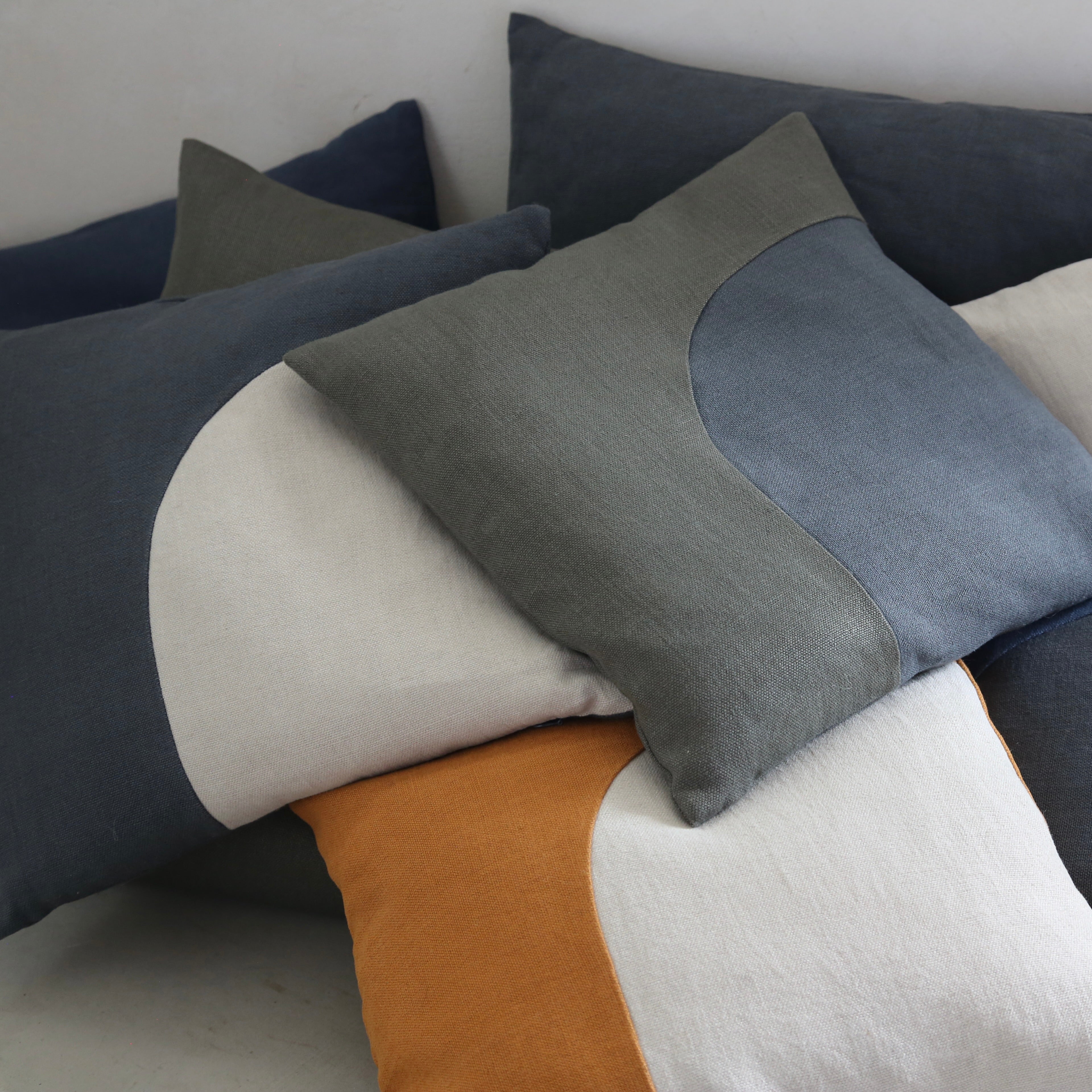 Coussins mixtes en lin