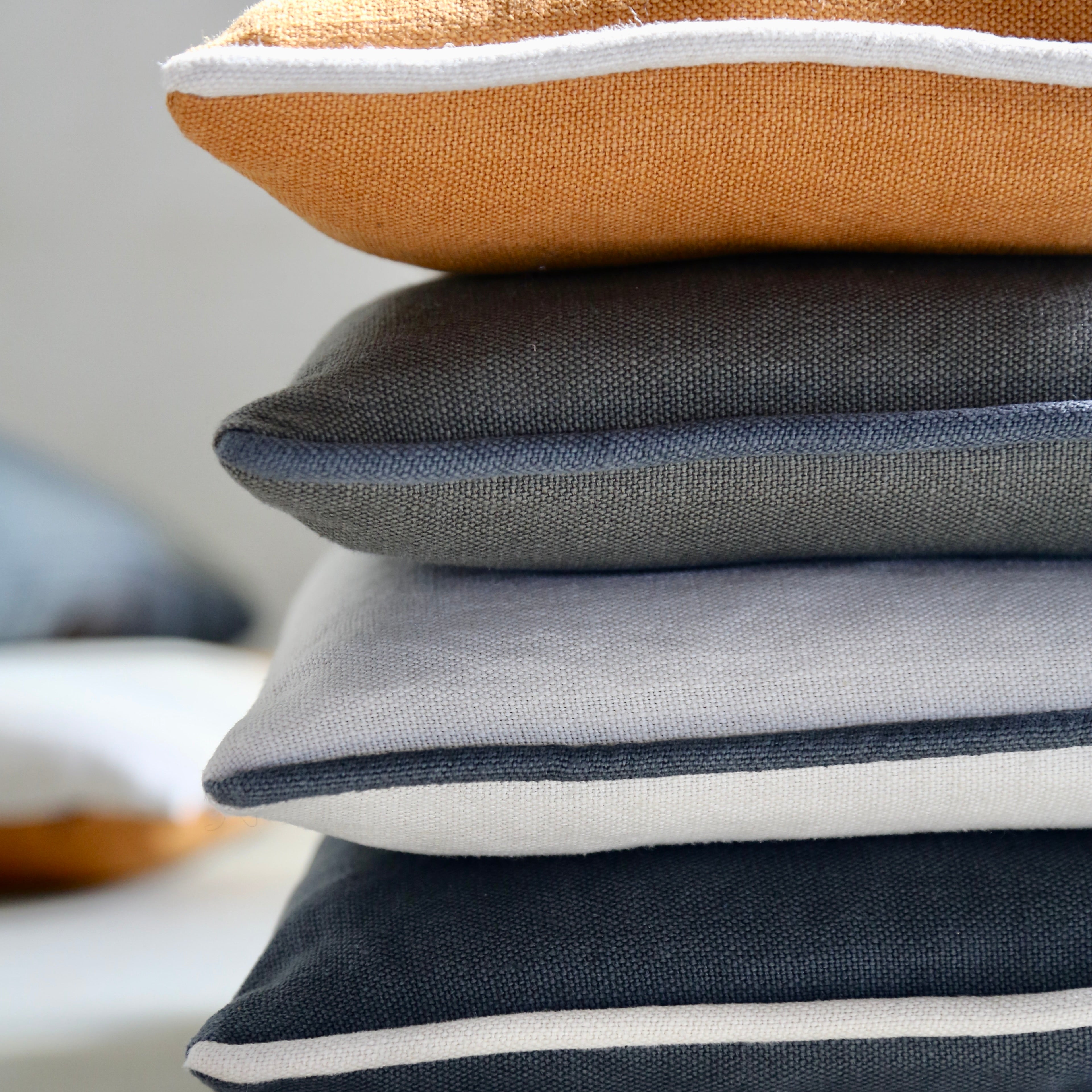 Coussin rectangle en lin