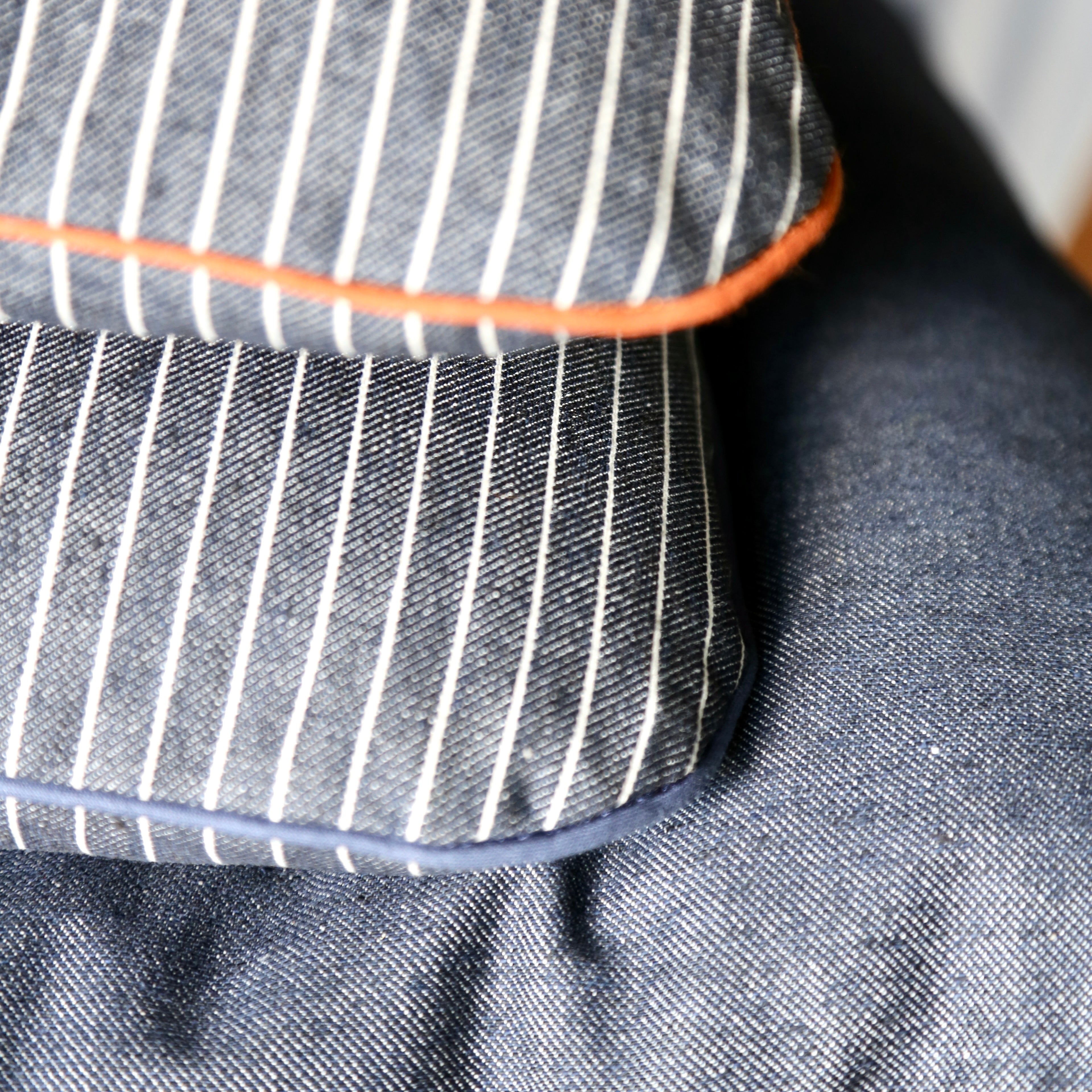 Coussins rectangles en Jean