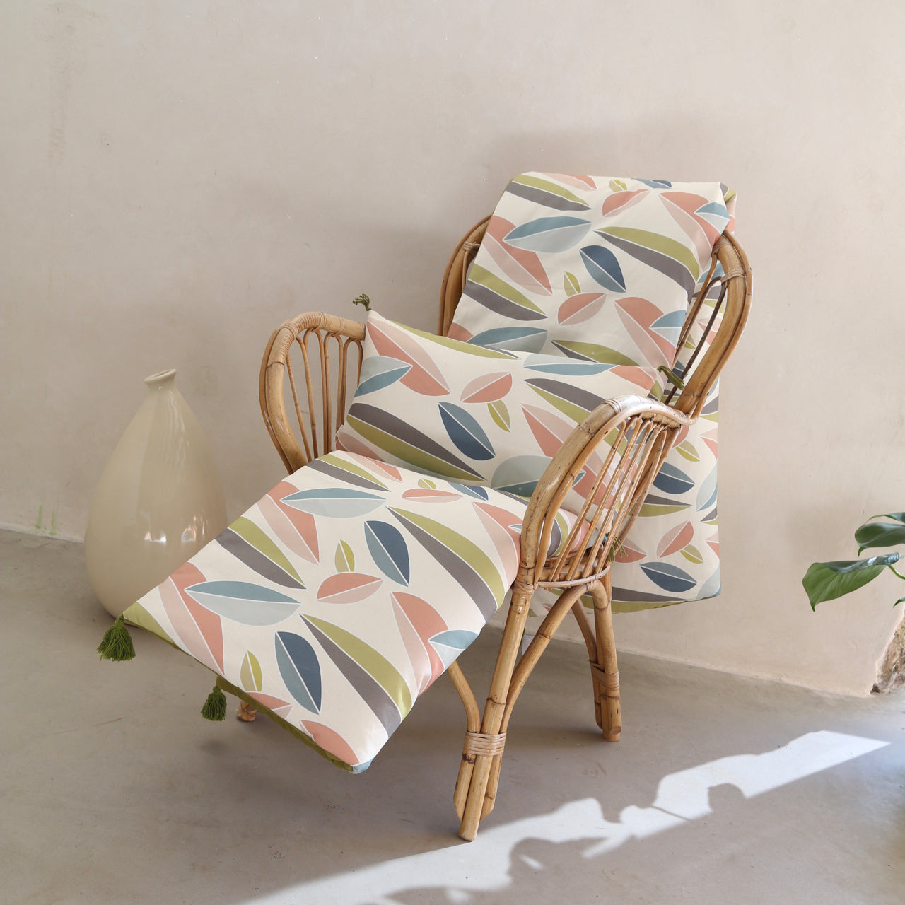 Courtepointe motif "leaf", collection "Impressions Françaises"