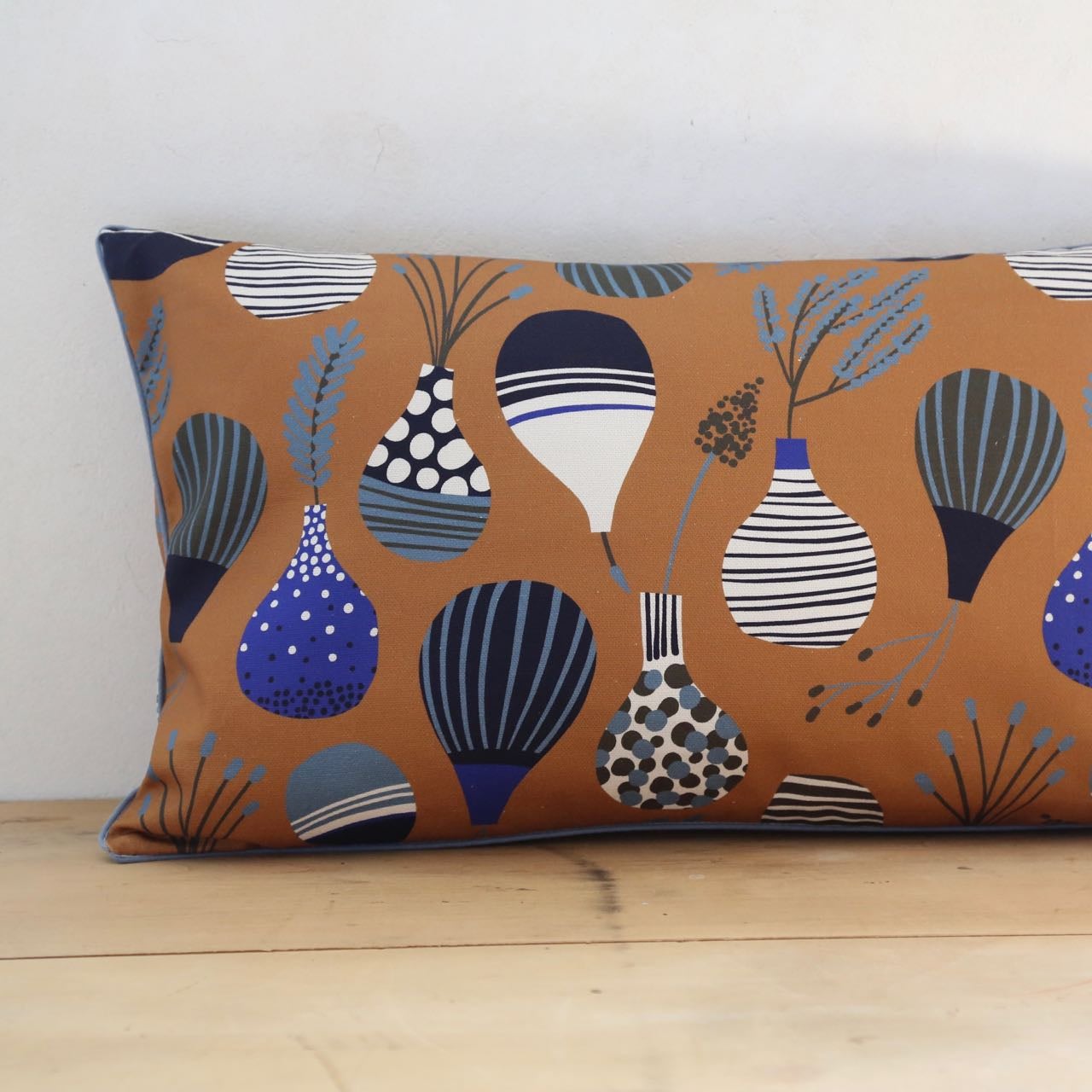 Coussins 60 x 40cm en toile de coton imprimée dans les Vosges - collection hiver