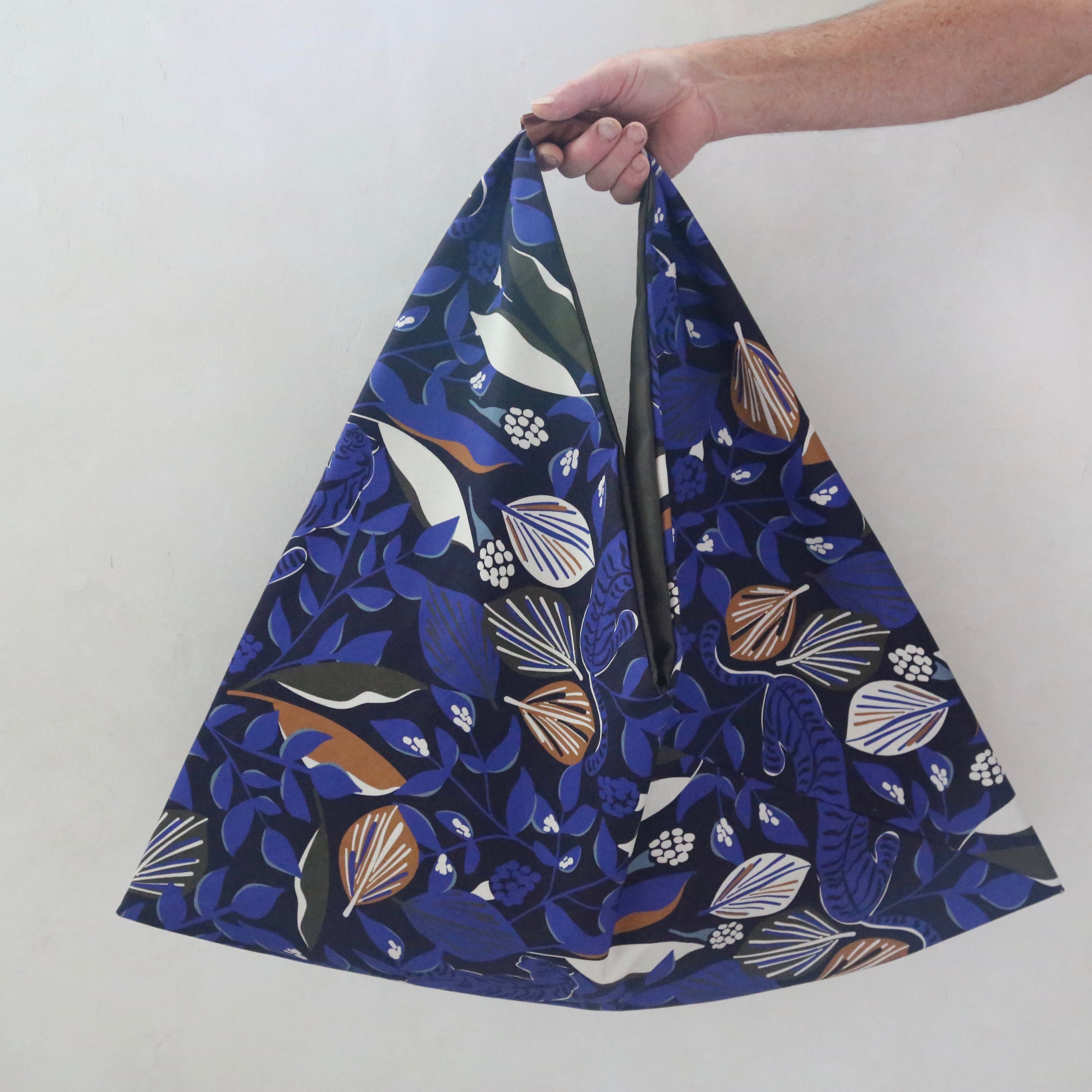 Sac origami en toile imprimée