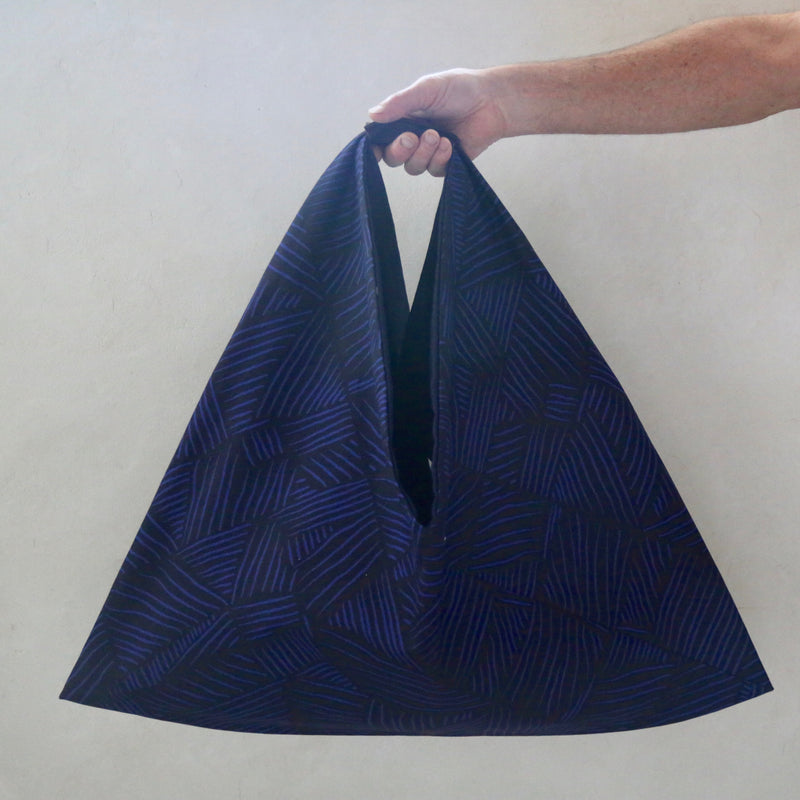 Sac origami en toile imprimée