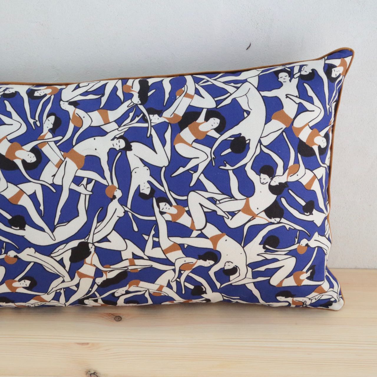 Coussin 60 X 40 cm en toile de coton imprimée dans les Vosges - collection été