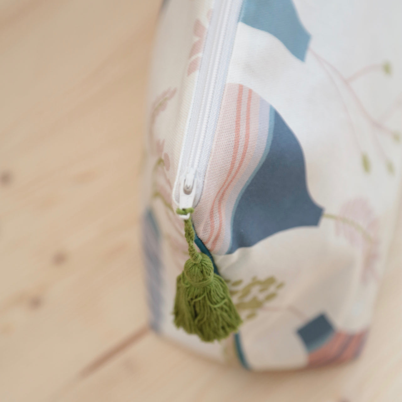 Grande trousse de toilette en coton imprimé