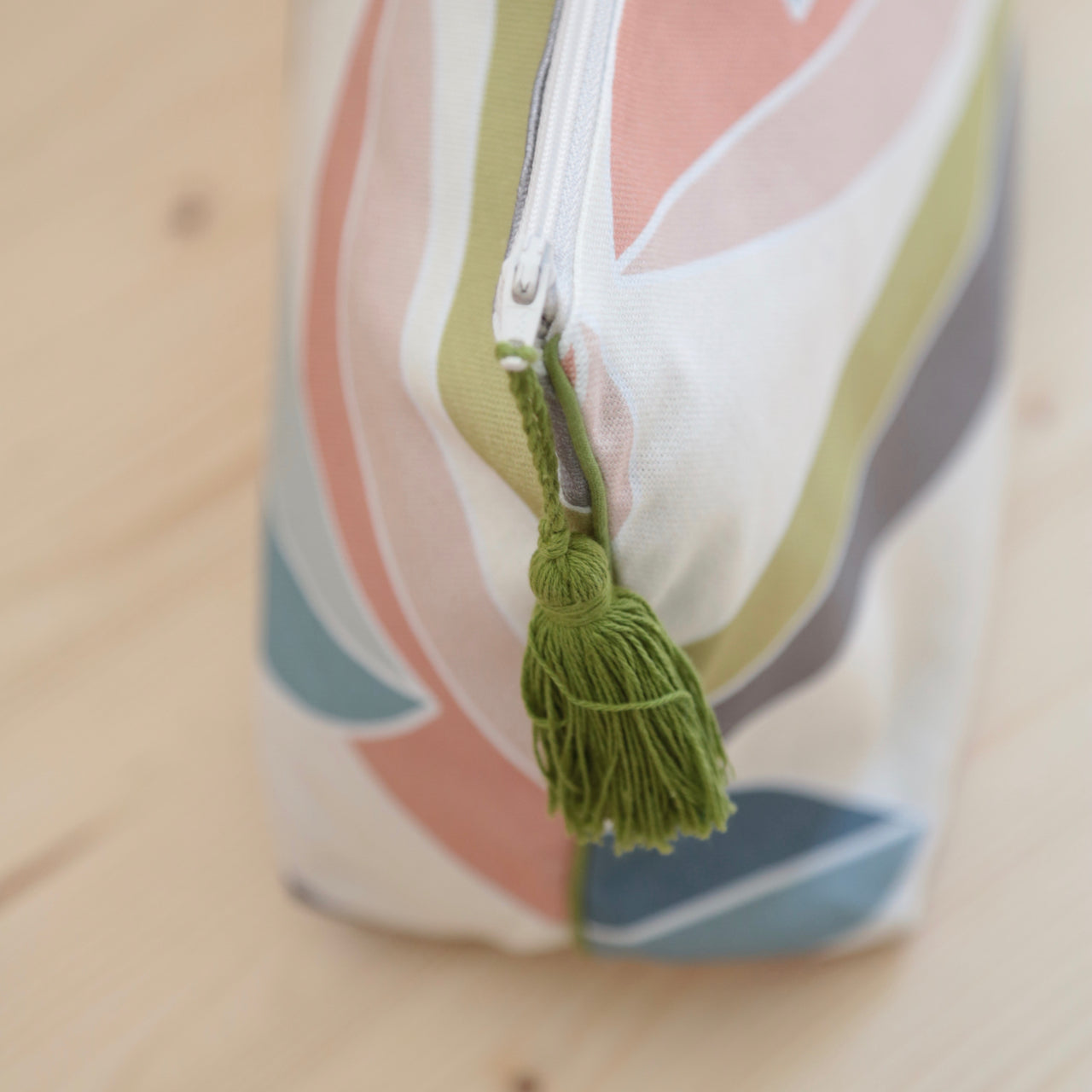 Grande trousse de toilette en coton imprimé