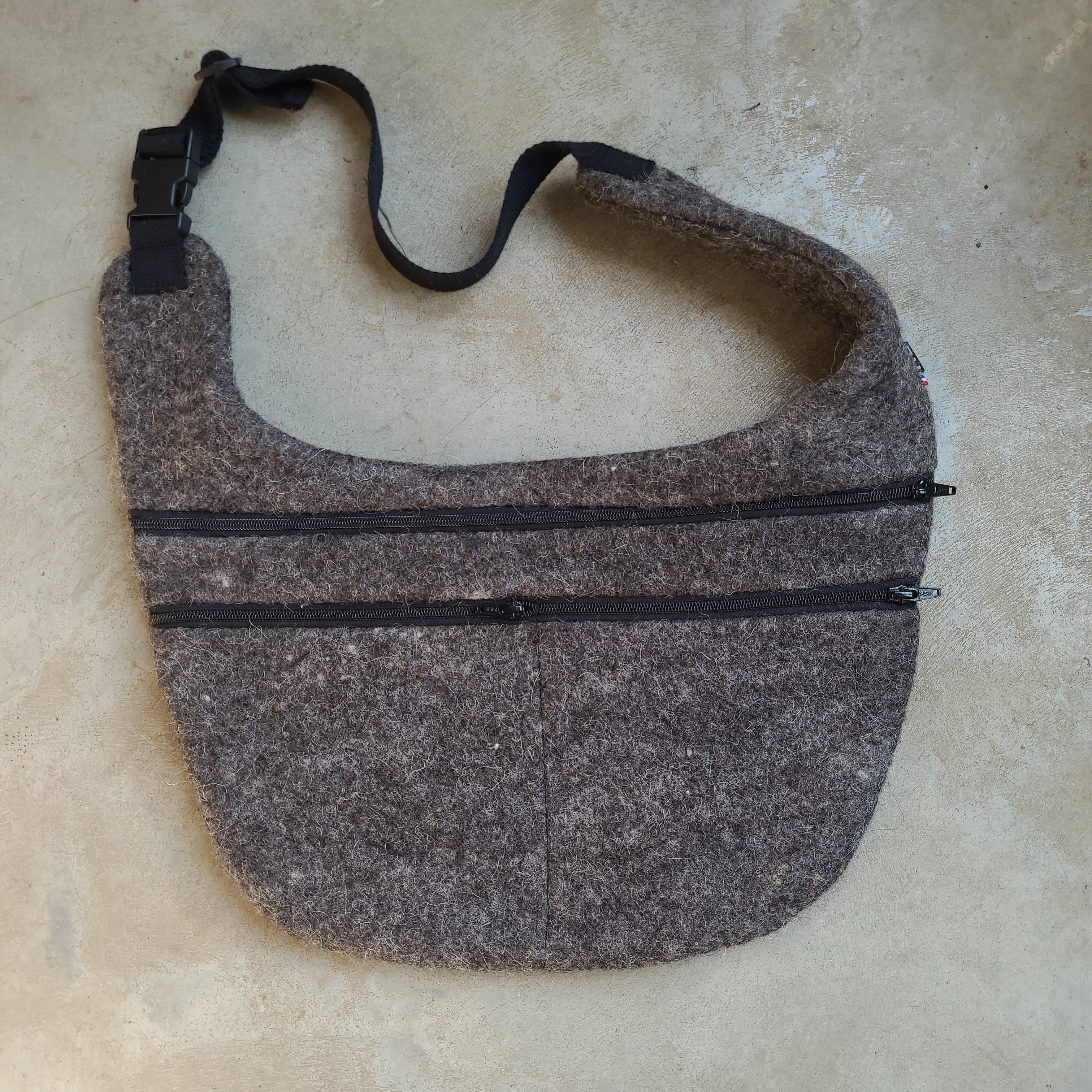 Sac "Enora" en feutre de laine