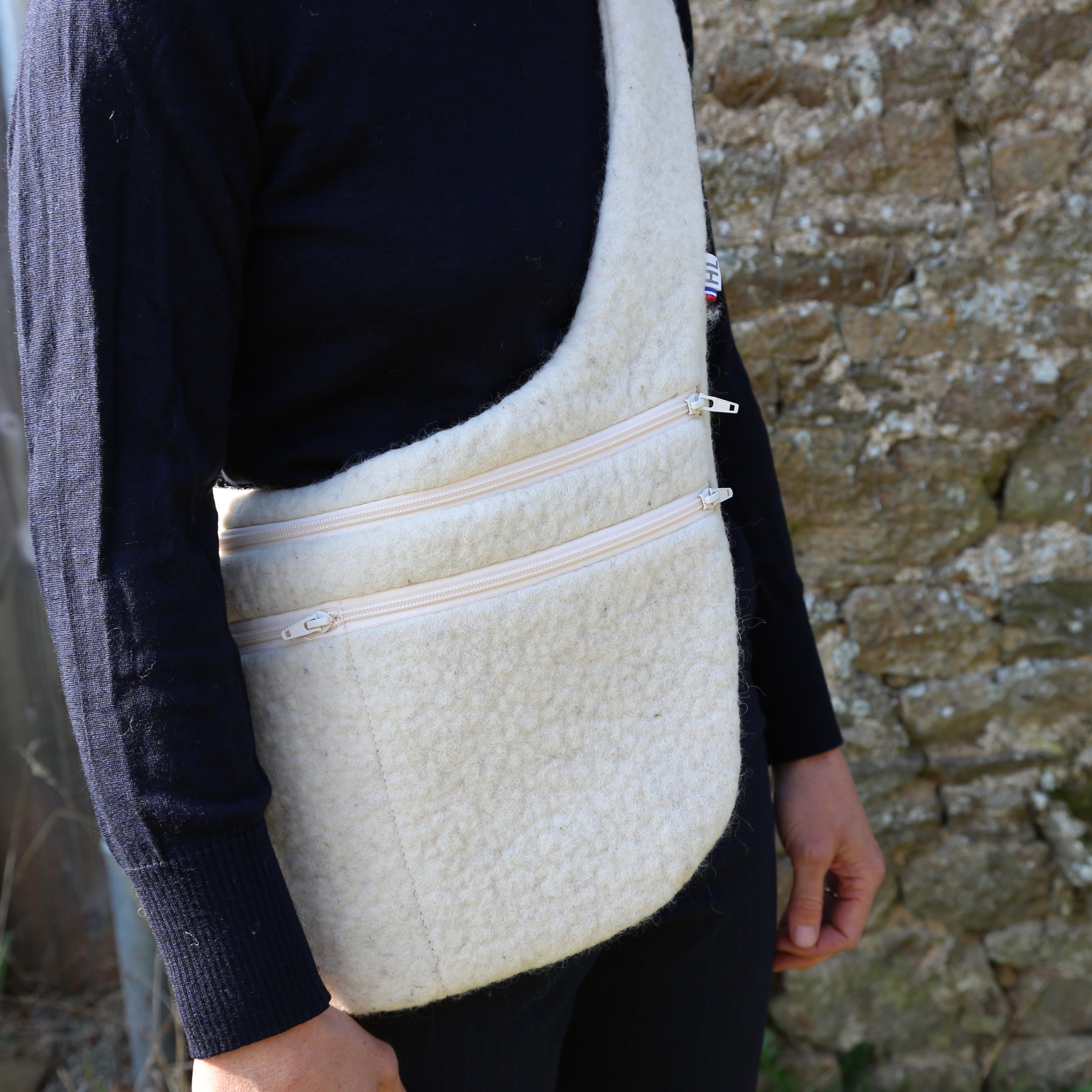 Sac "Enora" en feutre de laine