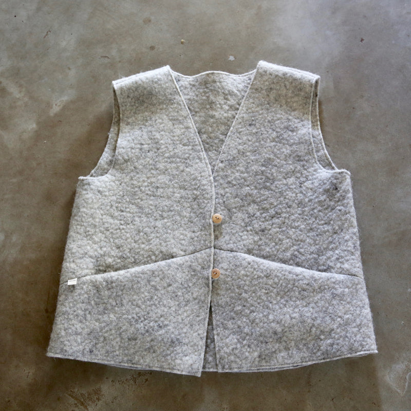 Gilet de berger Michel /modèle homme / coloris gris clair