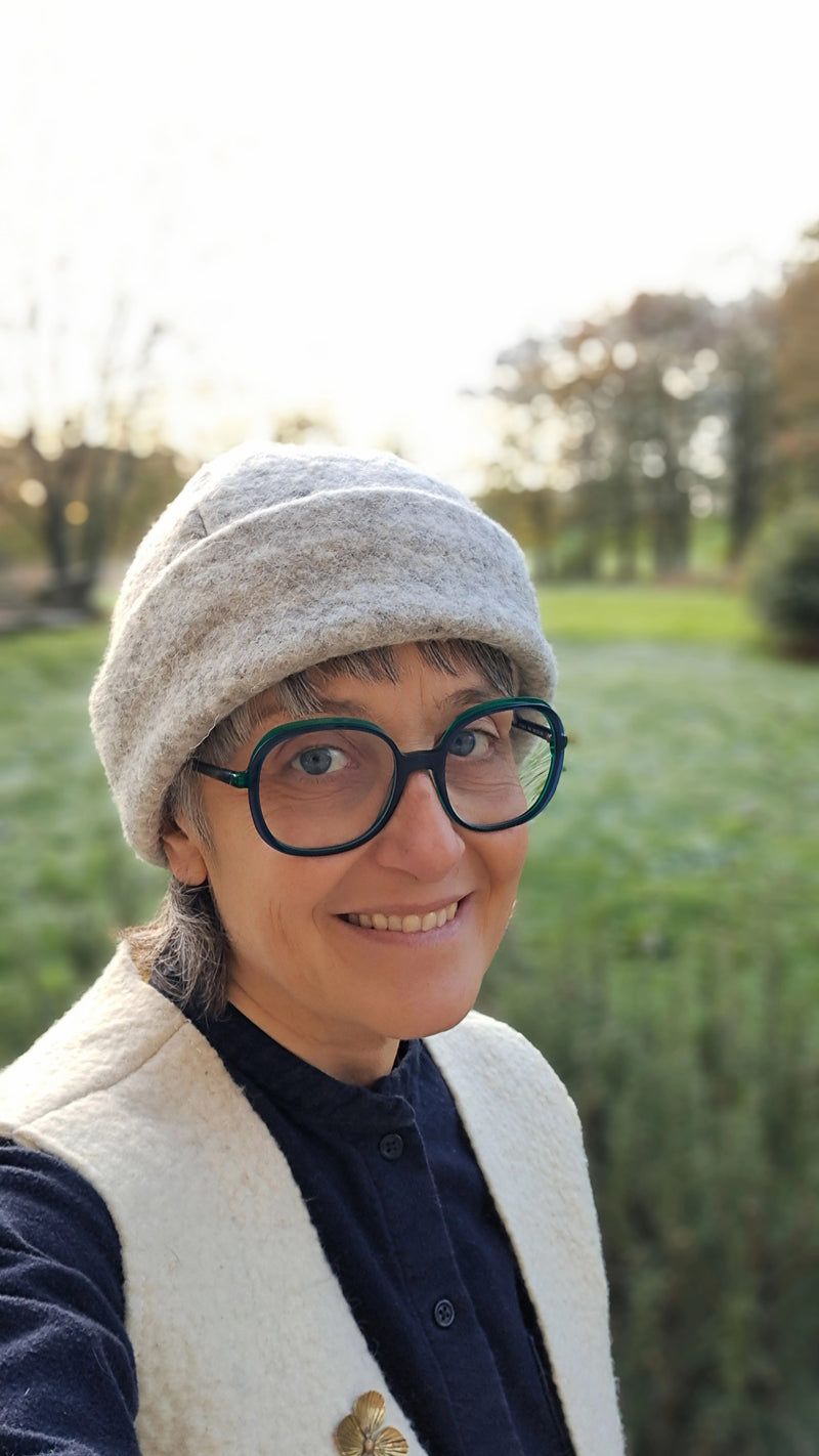 Nouveau bonnet "Doudou" en feutre de laine doublé