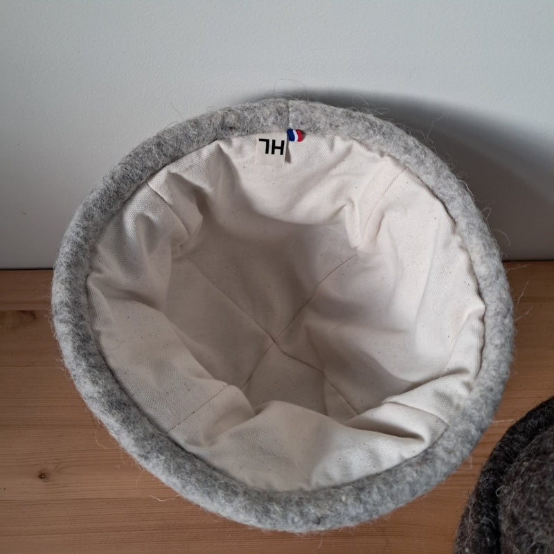 Nouveau bonnet "Doudou" en feutre de laine doublé