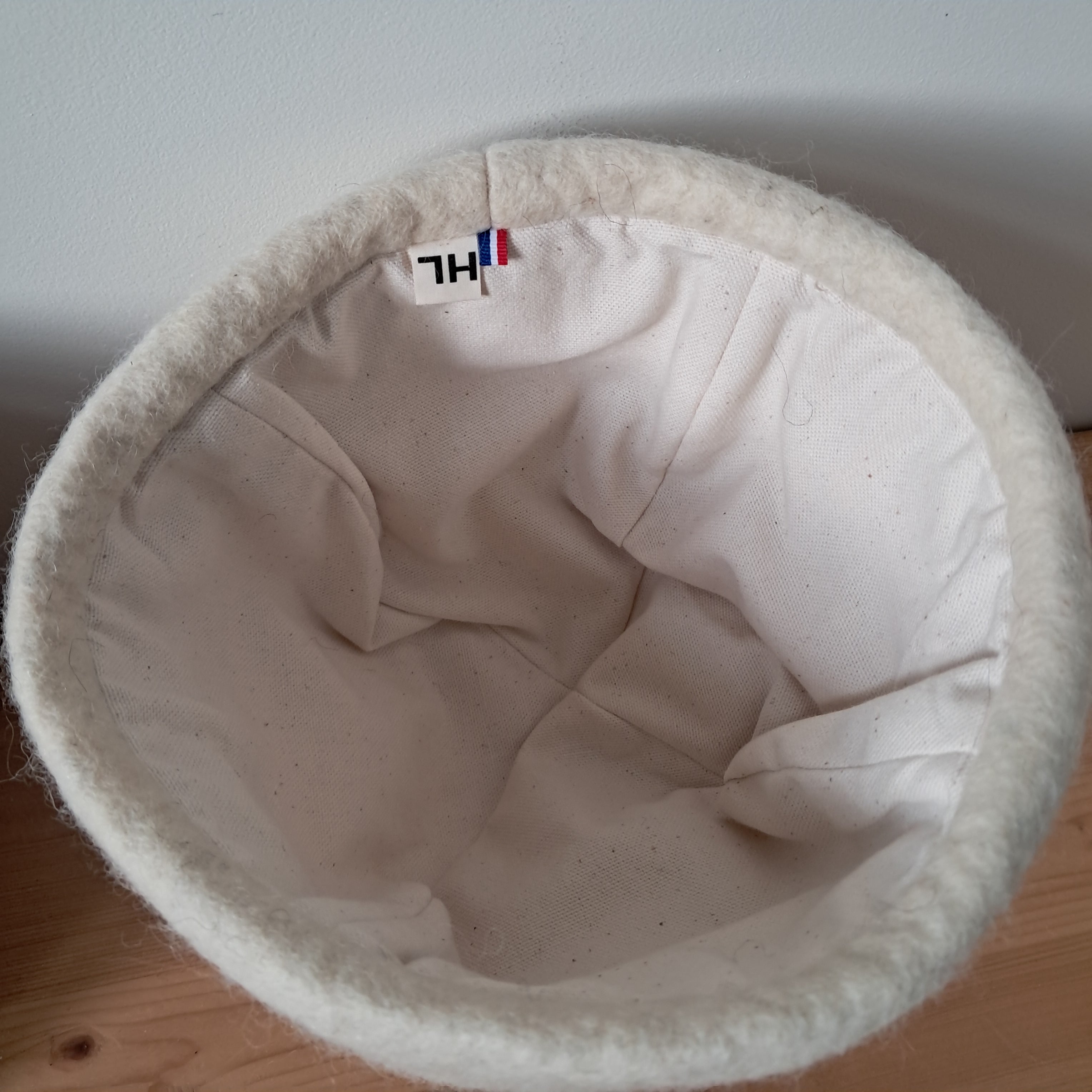 Nouveau bonnet "Doudou" en feutre de laine doublé