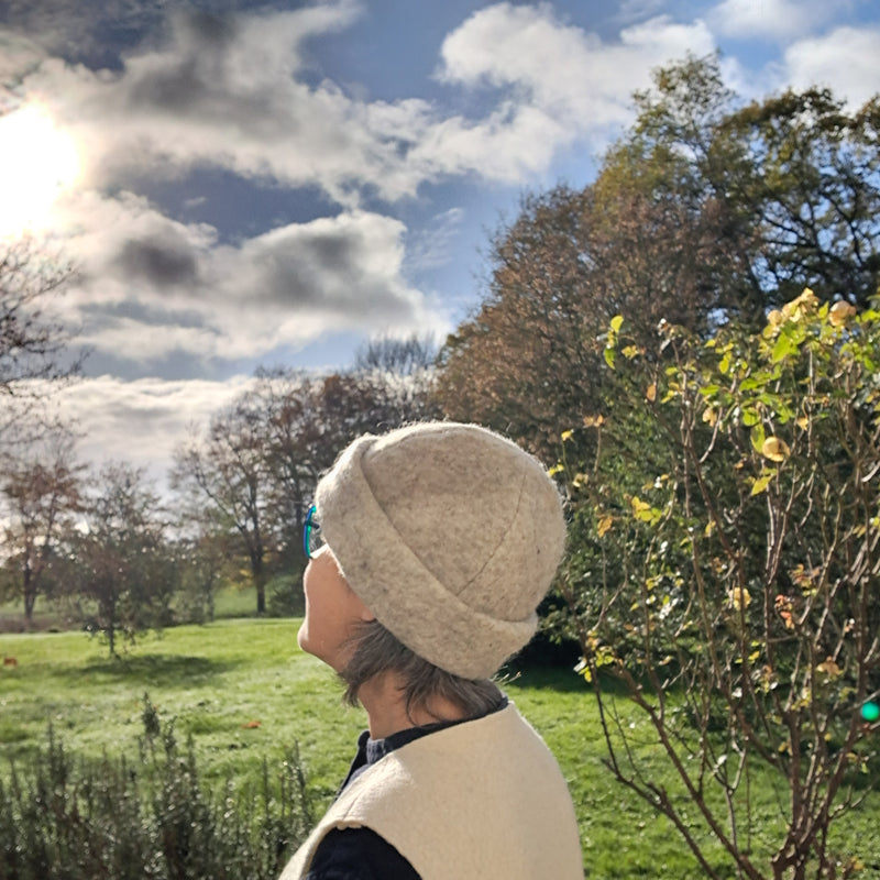 Nouveau bonnet "Doudou" en feutre de laine doublé