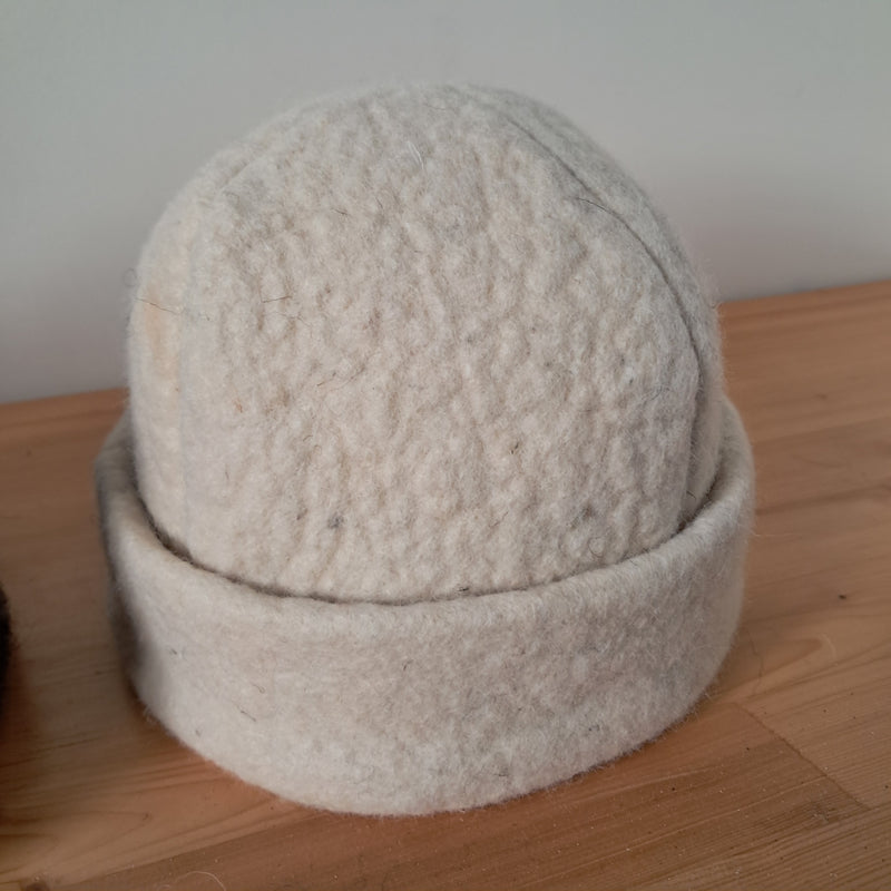 Nouveau bonnet "Doudou" en feutre de laine doublé