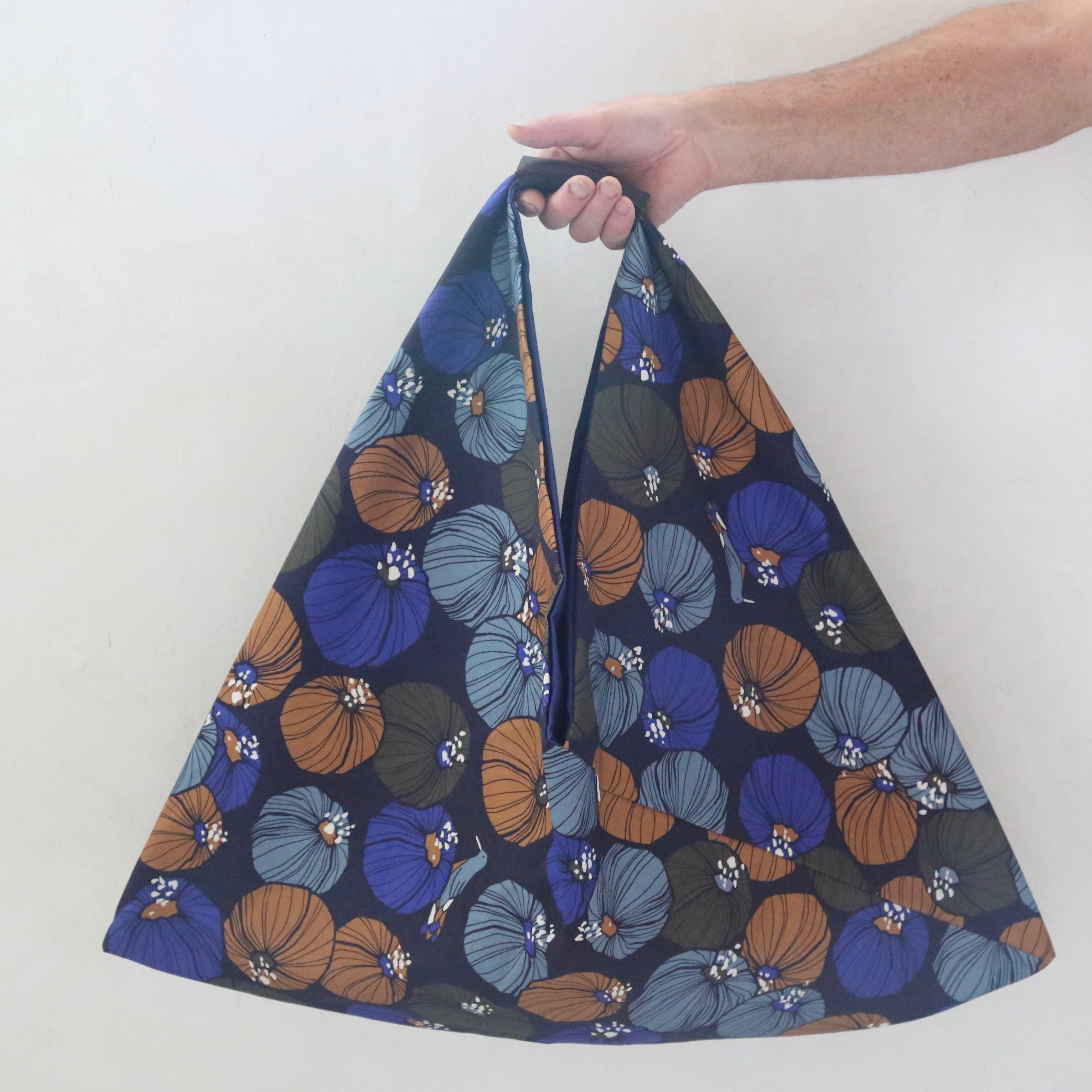 Sac origami en toile imprimée