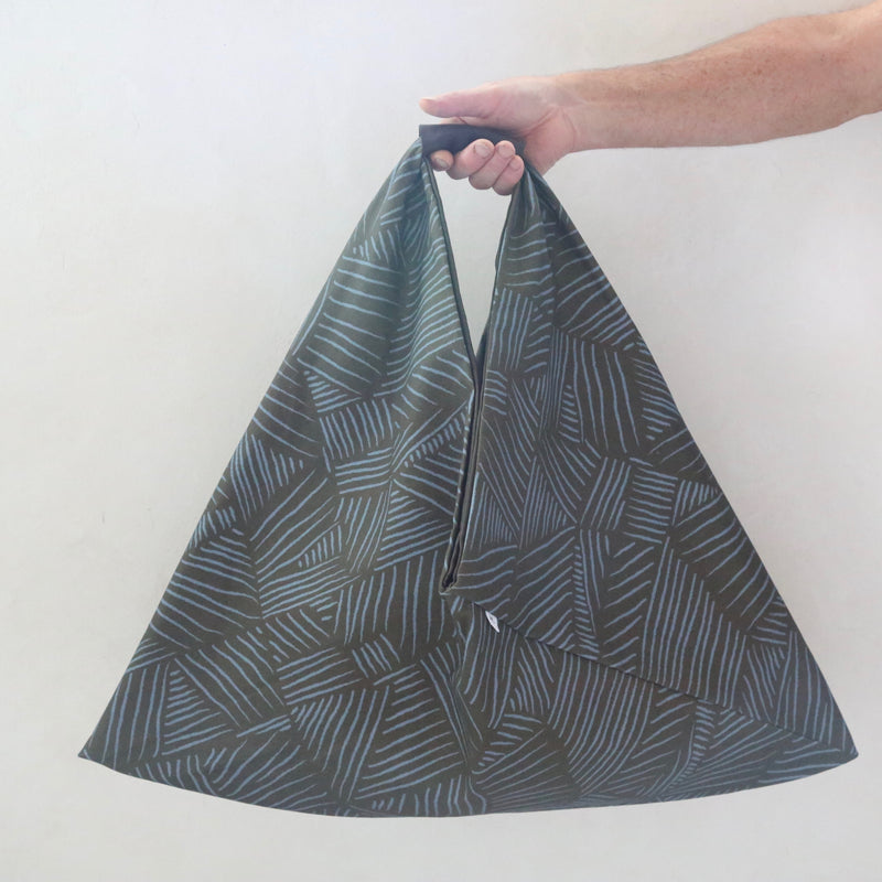 Sac origami en toile imprimée