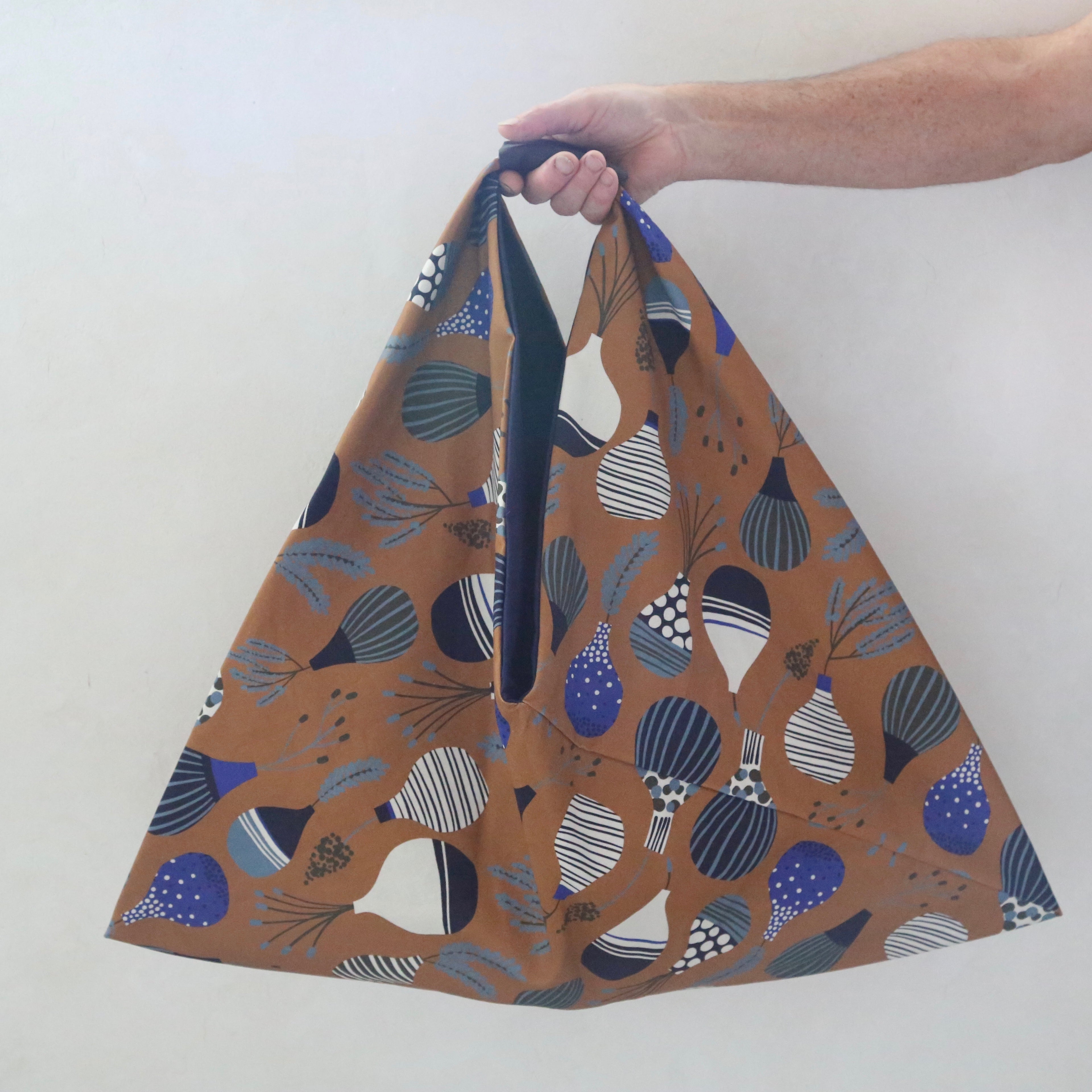Sac origami en toile imprimée