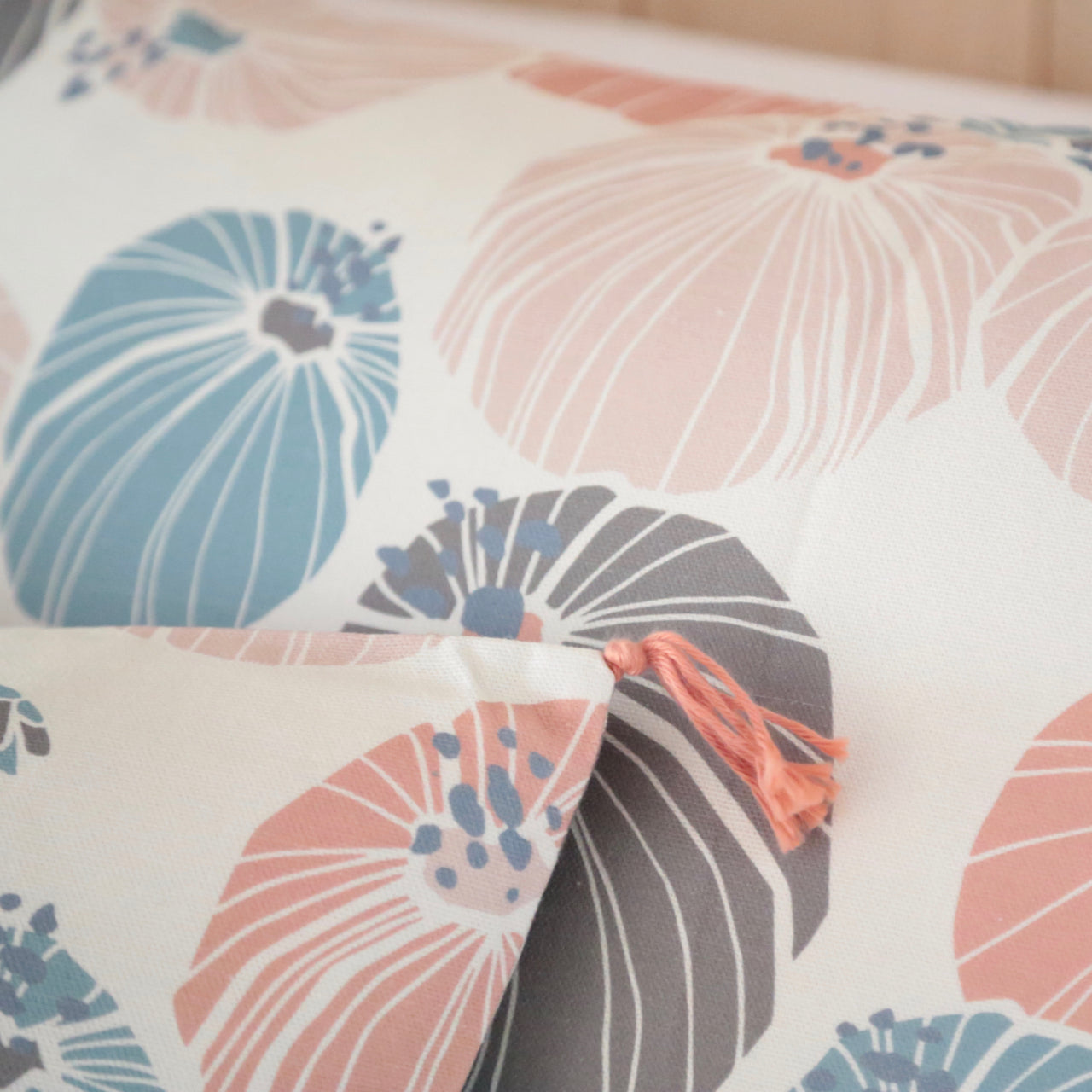 Courtepointe motif "bulbe", collection "Impressions Françaises"