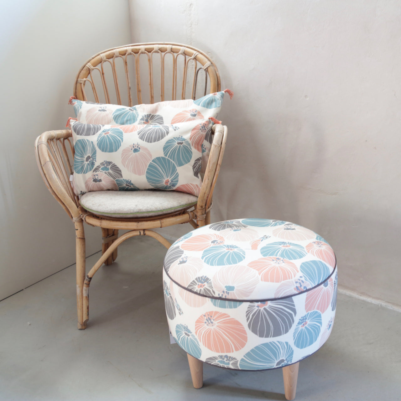 Courtepointe motif "bulbe", collection "Impressions Françaises"