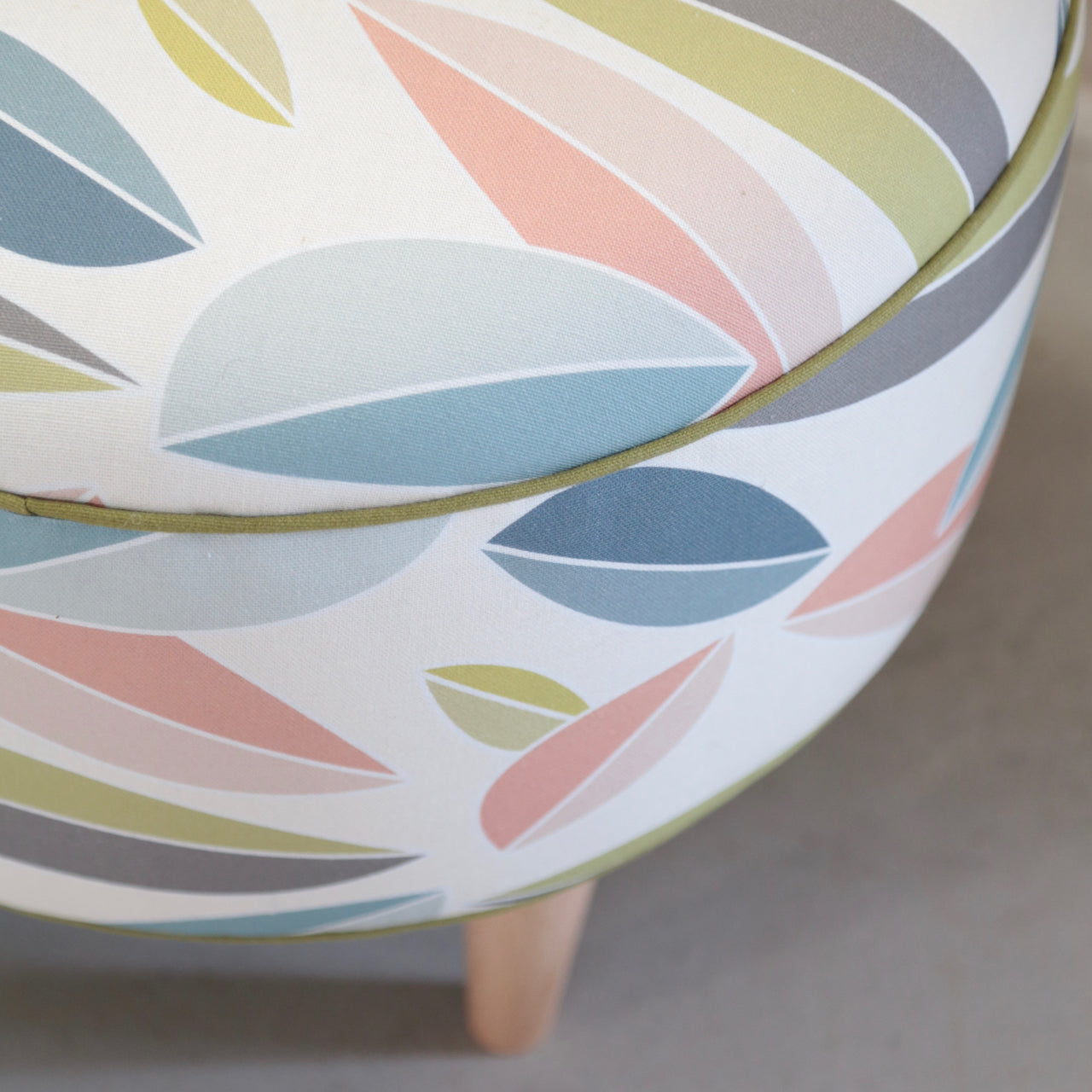 Courtepointe motif "leaf", collection "Impressions Françaises"